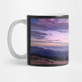 Colorful sunset mountain view Mug